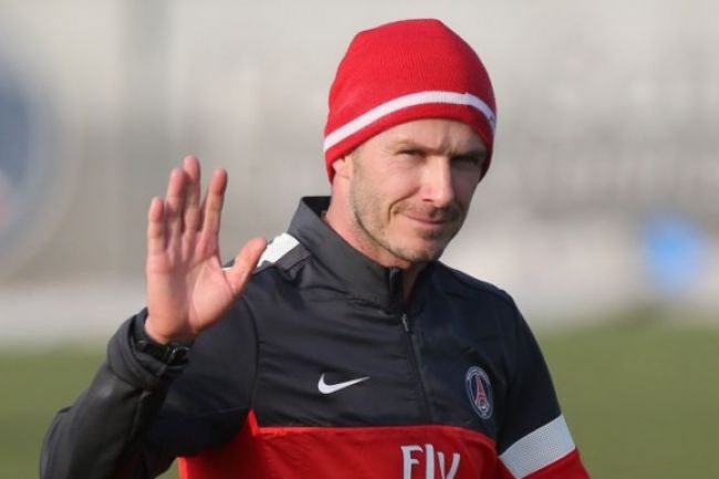 David Beckham absolvoval tréning s PSG, vysielali ho naživo