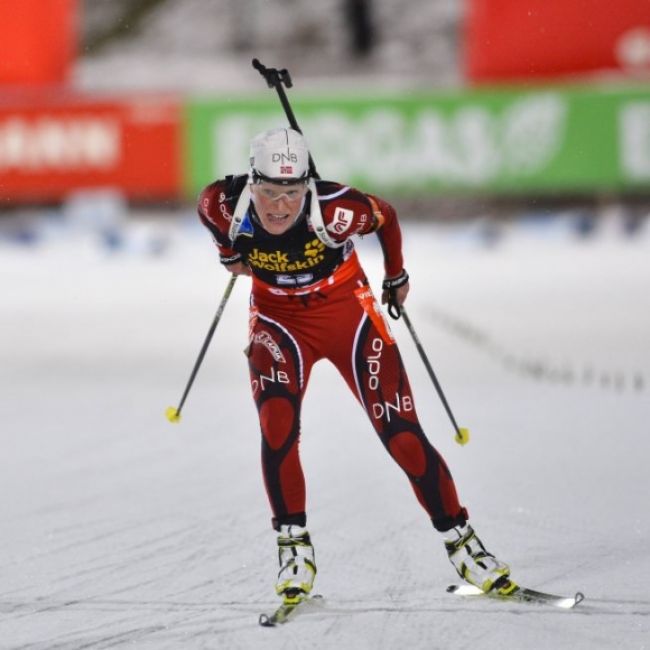Biatlonistka Kuzminová dobehla 14., triumfovala Bergerová