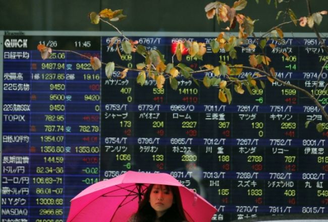Akciové trhy v Európe a Japonsku rástli, trh v USA oslabil