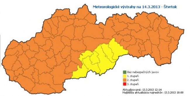 Búrlivý vietor bude trápiť Slovensko od štvrtka