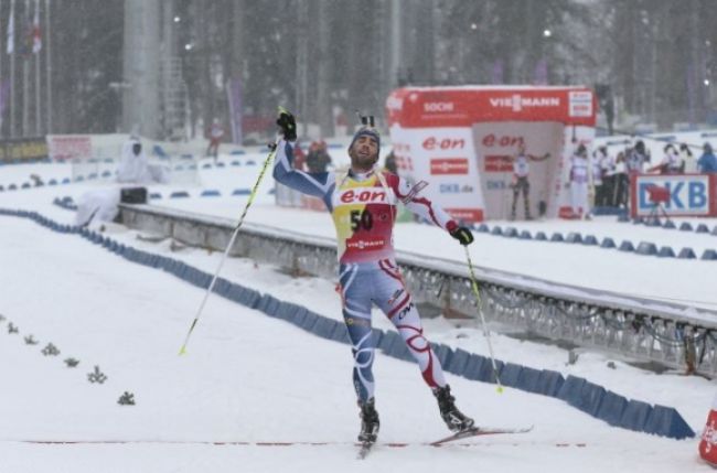 Biatlonista Fourcade totálne prevalcoval súperov, Kazár 36.