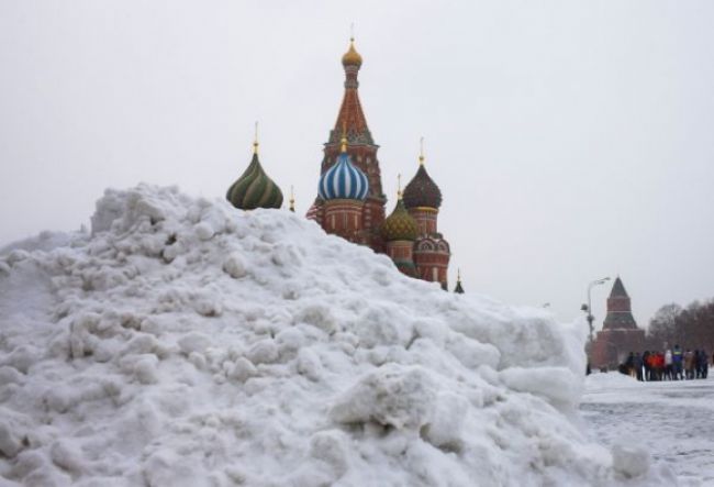 V Moskve namerali rekordnú aprílovú výšku snehu