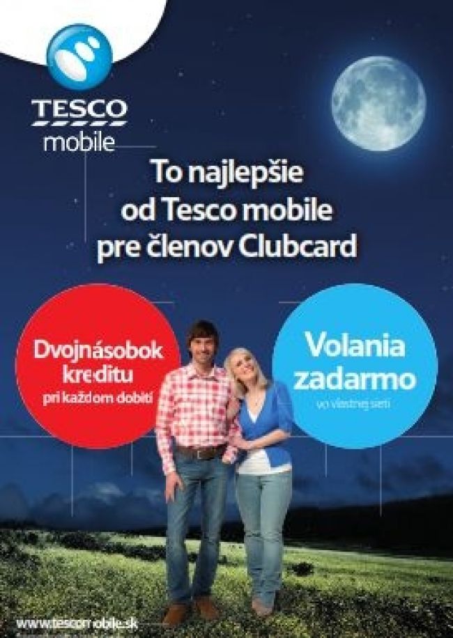 Tesco mobile ponúka dvojnásobok kreditu a volania zadarmo