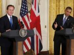 Barack Obama a David Cameron sa stretli v bielom dome