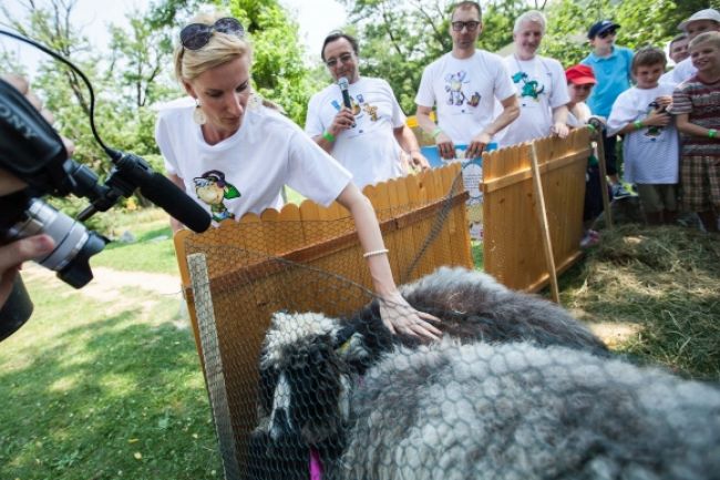 Adela Banášová krstila v zoo, deti na internete strážia ovce