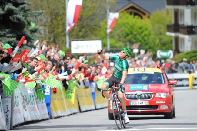 David Veilleux zvíťazil v prvej etape Critérium du Dauphiné