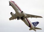 Ruské lietadlo počas predvádzacieho letu pristálo na bruchu