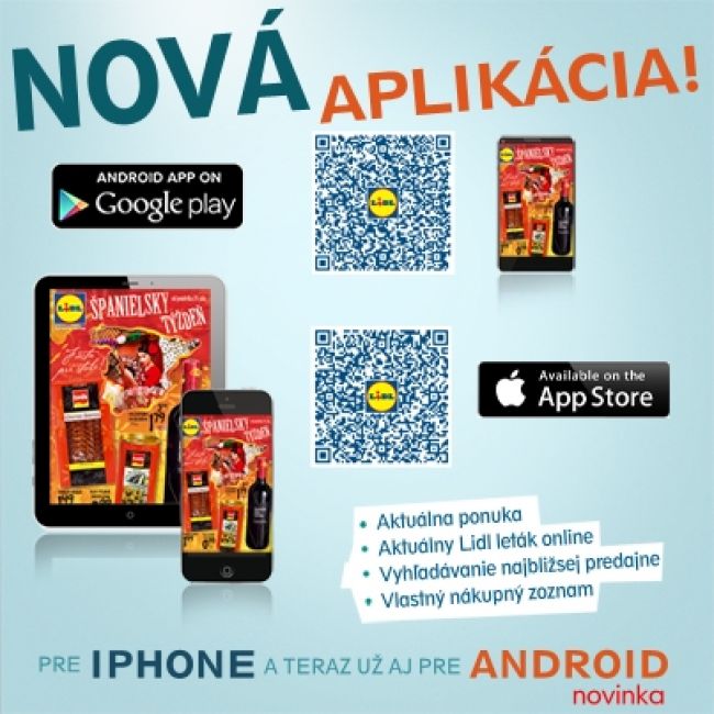 Lidl ponúka vlastnú aplikáciu už aj pre Android