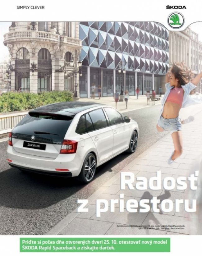 Otestujte si nový Rapid Spaceback u autorizovaných predajcov