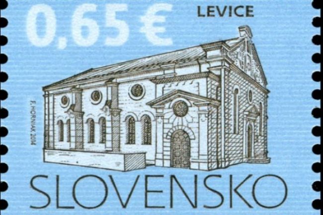 Pošta vydala známku, ktorá zobrazuje Synagógu v Leviciach