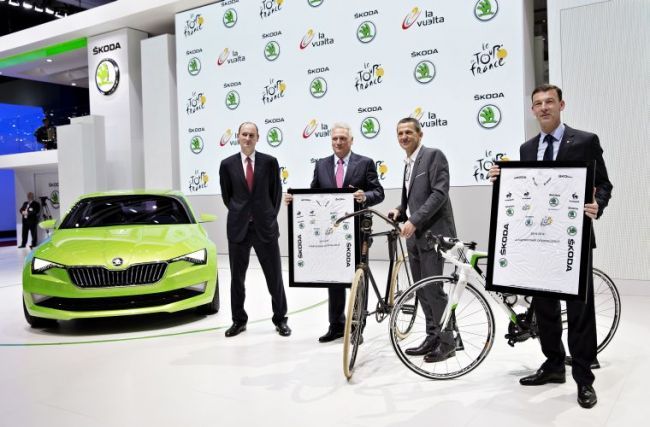 ŠKODA podpísala partnerstvo s Tour de France až do roku 2018