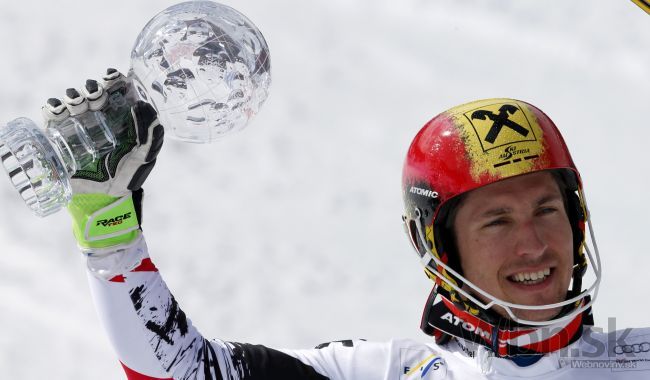 Marcel Hirscher získal malý glóbus za prvenstvo v slalome