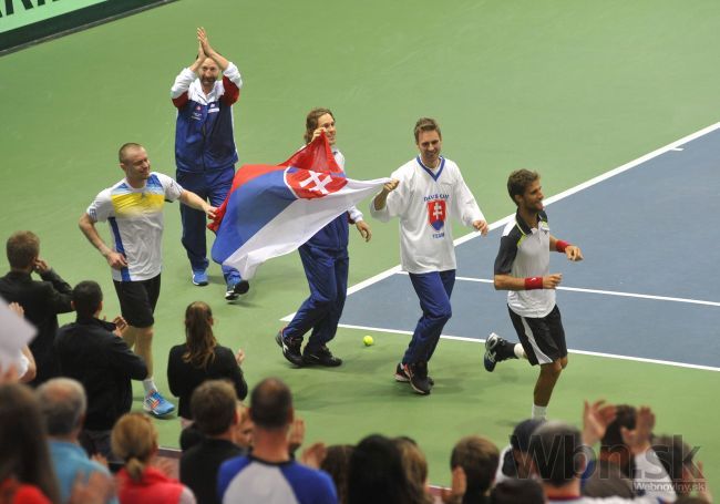 Slovenskí tenisti porazili Rakúšanov 4:1, Mertiňáka ocenili