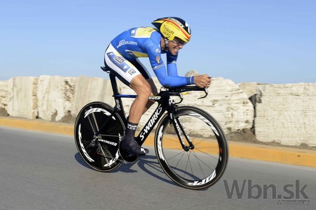 Contador uspel po sóle na okolo Baskica, Velits zaostal