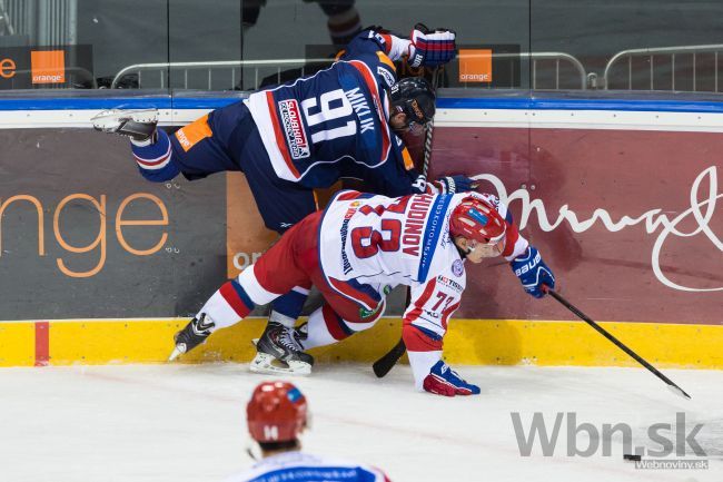 Slováci v prvom prípravnom zápase pred MS nestačili na Rusov