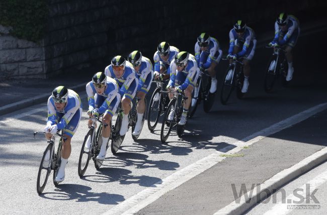 Tím Orica GreenEdge vyhral úvodnú časovku Giro d´Italia