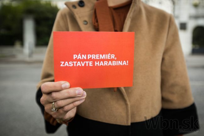 Aktivisti vyzývali premiéra, aby zastavil Harabina