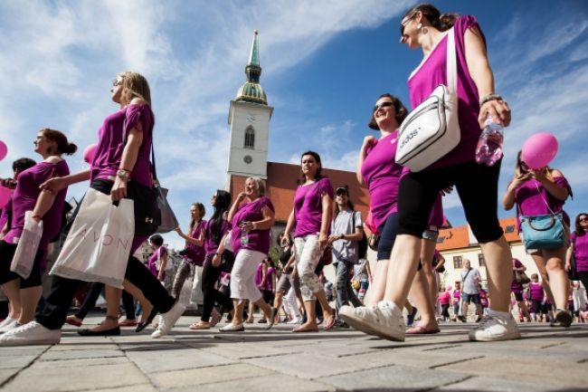 V Bratislave sa bude pochodovať proti rakovine prsníka