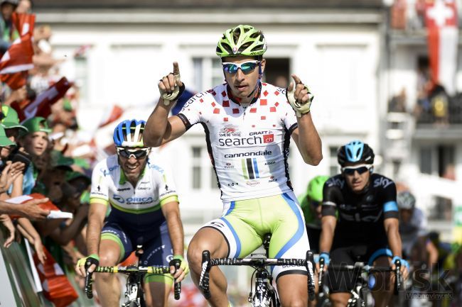 Sagan vybojoval v piatej etape vo Švajčiarsku druhé miesto