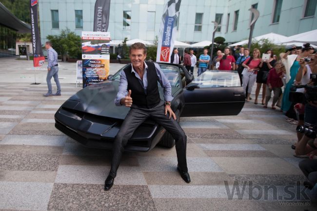 David Hasselhoff je na Slovensku, ukázal Kitta
