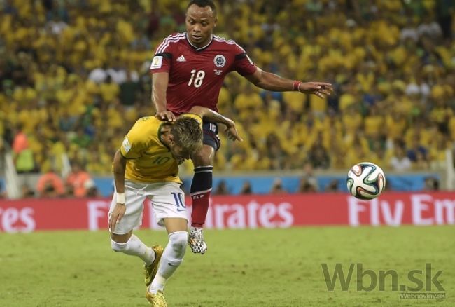 FIFA rozhodla, Zuňiga nebude pykať za zlomený stavec Neymara