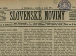 Pred 165 rokmi začali vo Viedni vychádzať Slovenské noviny