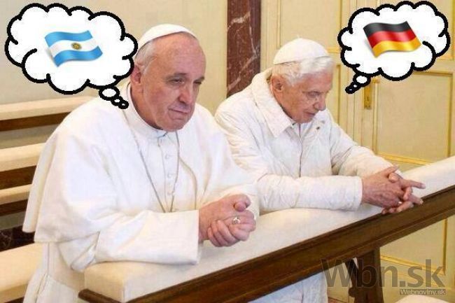 Pápež z Argentíny si nepozrie finále MS s Benediktom XVI.