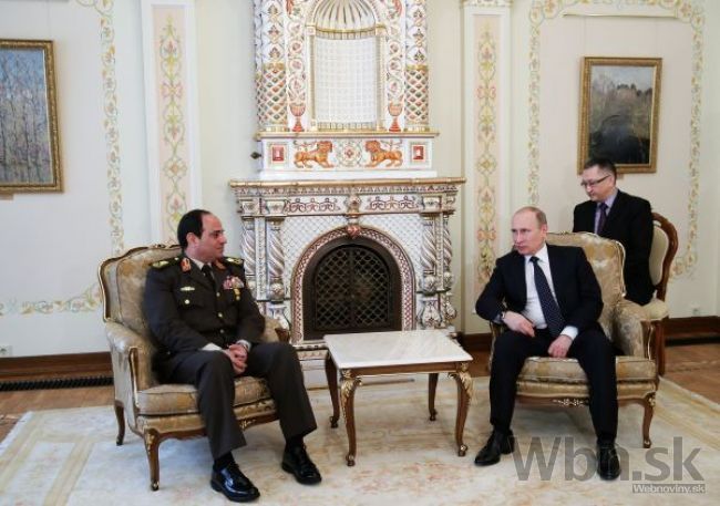 Putin privítal egyptského prezidenta, témou boli aj zbrane