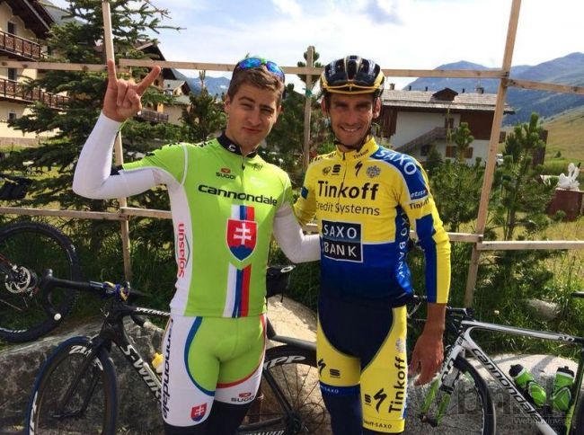 Peter Sagan trénuje v Livigne spolu s Kreuzigerom