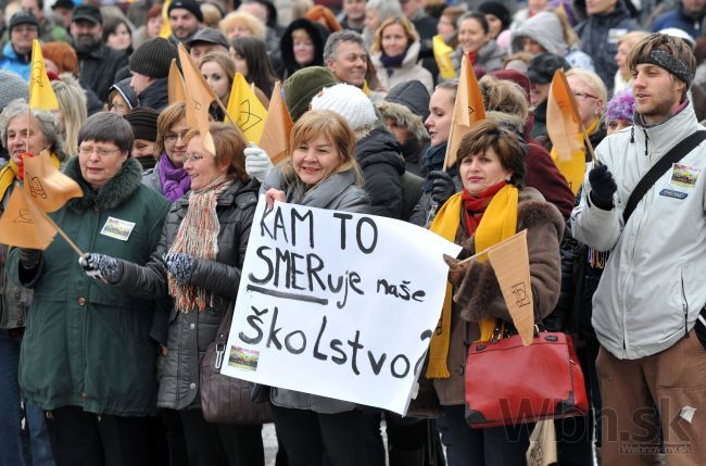 S nižším rozpočtom nesúhlasíme, hovoria školskí odborári