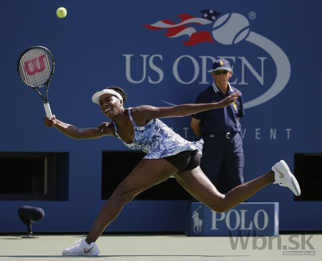 Venus na US Open rušila včela, duel krások pre Šarapovovú