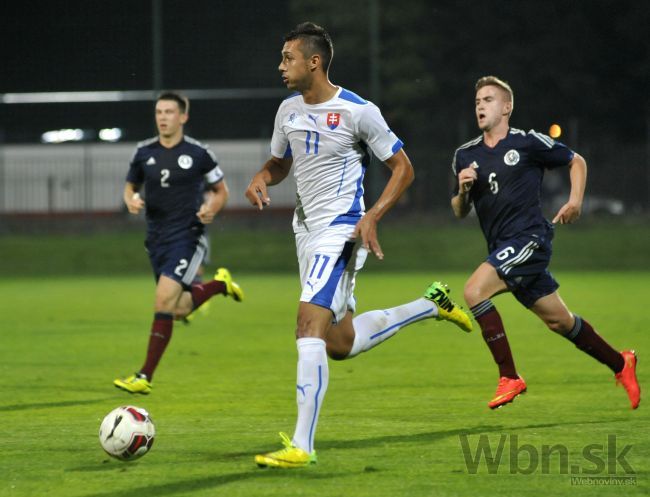 Mladí slovenskí futbalisti remizovali v Senci so Škótskom