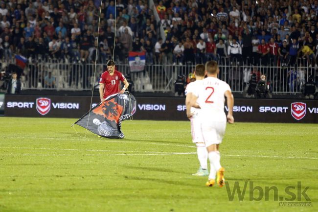 Kvalifikačný zápas v Srbsku nedohrali pre albánsku vlajku