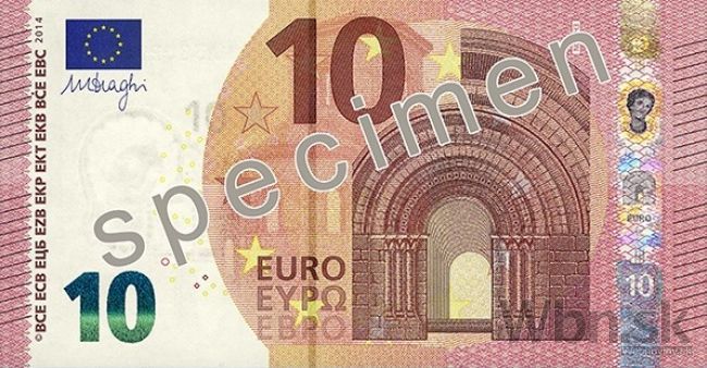 Banka vydala do obehu milióny nových 10-eurových bankoviek