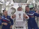 Video: Ruskí kozmonauti odhalili logo MS vo futbale 2018