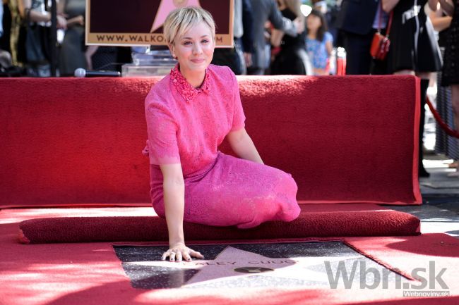 Kaley Cuoco má hviezdu na hollywoodskom Chodníku slávy