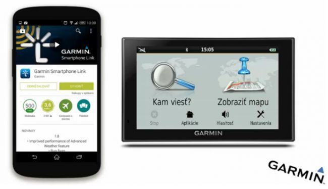 Smartphone Link Garmin - Online služba pre motoristov