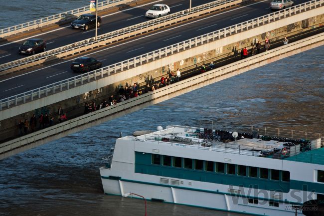 Muž chcel skočiť do Dunaja, policajti ho zachytili nad vodou