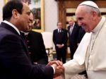 Pápež privítal prezidenta Egypta, pôjde aj do europarlamentu