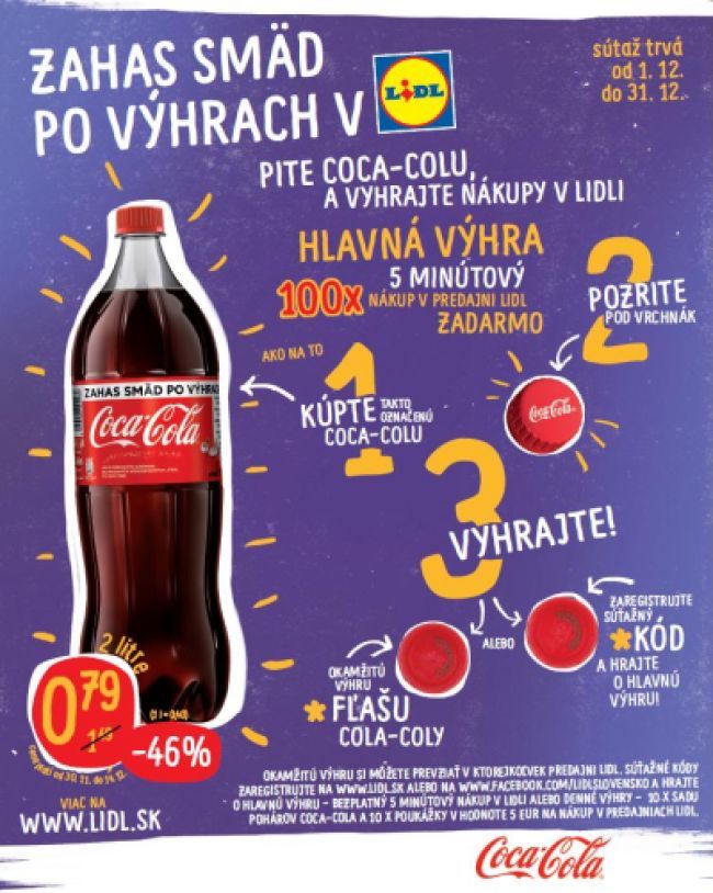 Exkluzívna súťaž s Coca-Colou v Lidli