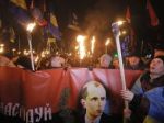 Tisícky Banderových priaznivcov pochodovali Kyjevom