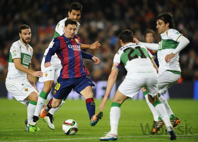 Neymar a Messi pomohli Barcelone k hladkej výhre nad Elche