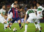 Neymar a Messi pomohli Barcelone k hladkej výhre nad Elche