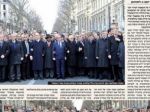 Židovské noviny vymazali ženy z pochodu za Charlie Hebdo