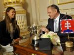 Prezident Kiska prijal víťazku Australian Open Mihalíkovú