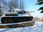 Vystavený tank v Skároši sa údajne zúčastnil bojov o Berlín