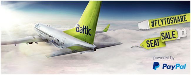 airBaltic a PayPal spájajú sily