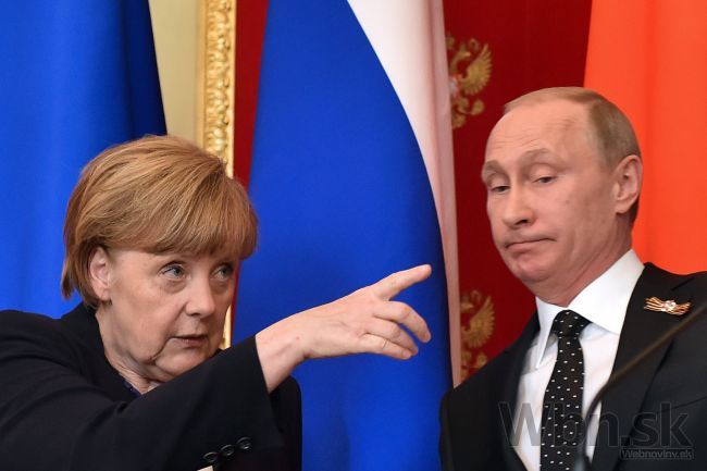 Putin riešil s Merkelovou Ukrajinu, poučila ho o diplomacii
