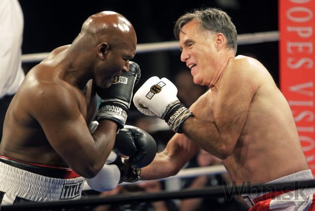 Video: Holyfield sa pobil v ringu s kandidátom na prezidenta