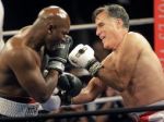 Video: Holyfield sa pobil v ringu s kandidátom na prezidenta